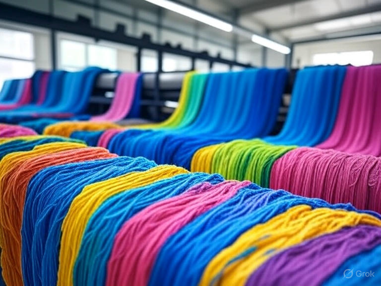 Knitting and dyeing process